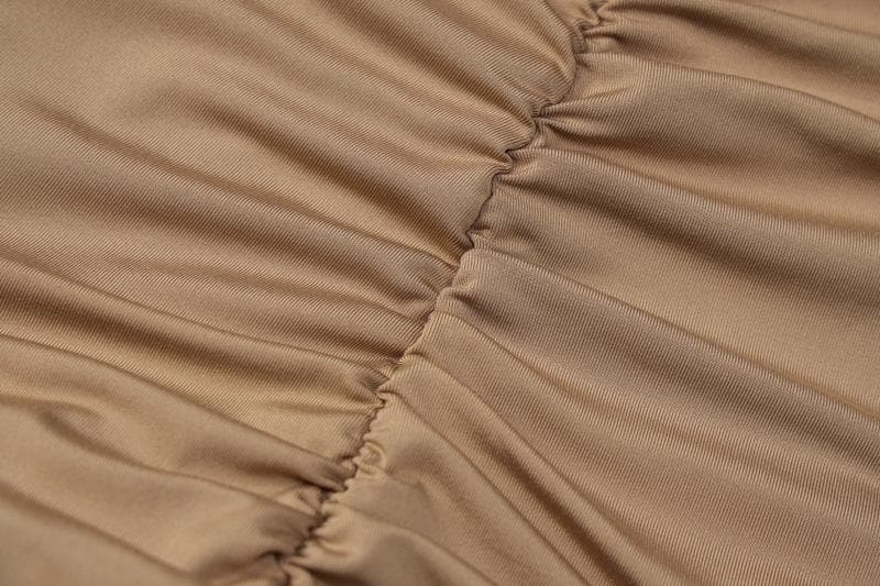 Deep V Neck Wide Strap Waist Tie Ribbon Panel Bodycon Maxi Dress