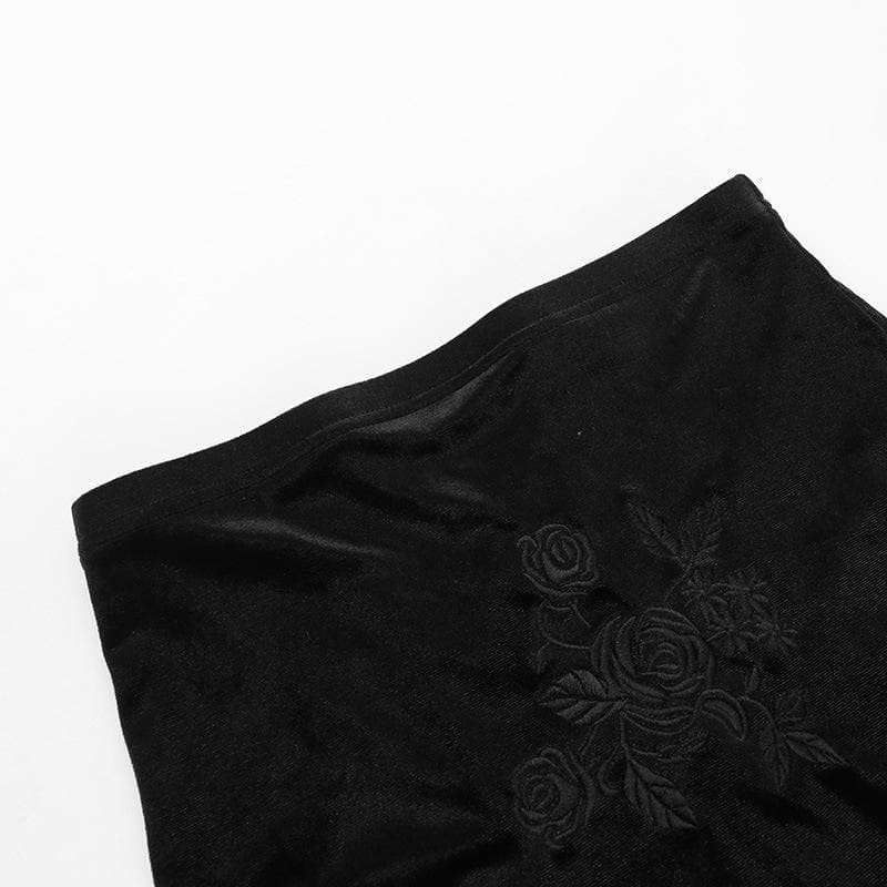 Off Shoulder Lace Corset Floral Embroidery Ruffle Hem Mermaid Maxi Skirt