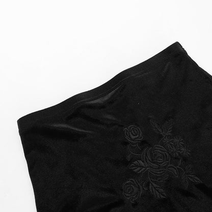 Off Shoulder Lace Corset Floral Embroidery Ruffle Hem Mermaid Maxi Skirt