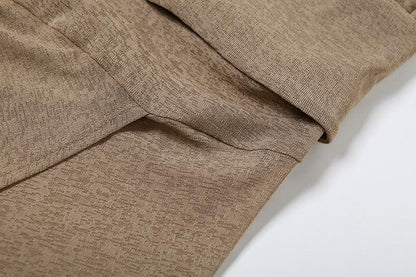 Boat Neck Ruched Waist Wrap High Slit Long Sleeve Bodycon Maxi Dress