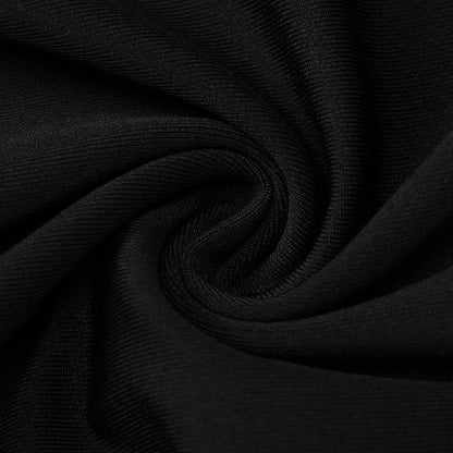 Cowl Neck Halter Ruffle Trim Side Cascade Backless Mini Dress