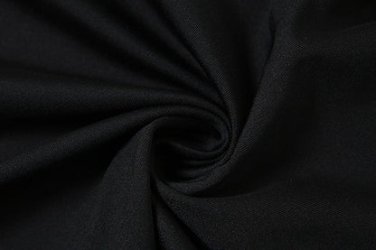 Deep V Halter Lace Bodice Metal Buckle Belt Pleated Mini Dress