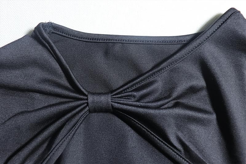 Short Sleeve Mesh Ruched Cutout Mini Dress