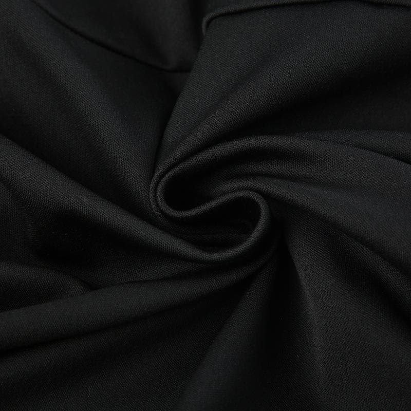 Square Neck Lace Trim Ribbon Bow Pleated Skirt Long Sleeve Mini Dress