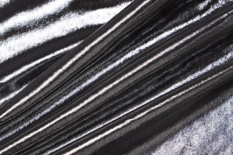 Metallic Scoop Neck Spaghetti Strap Backless Cami Maxi Dress