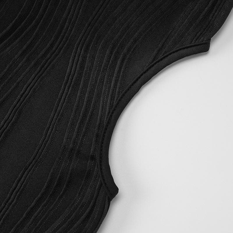 One Shoulder Crinkle Texture Side Cutout Bodycon Maxi Dress