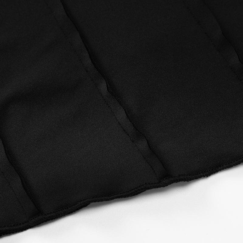 Stitch Crewneck Exposed Seam Long Sleeve Mini Dress
