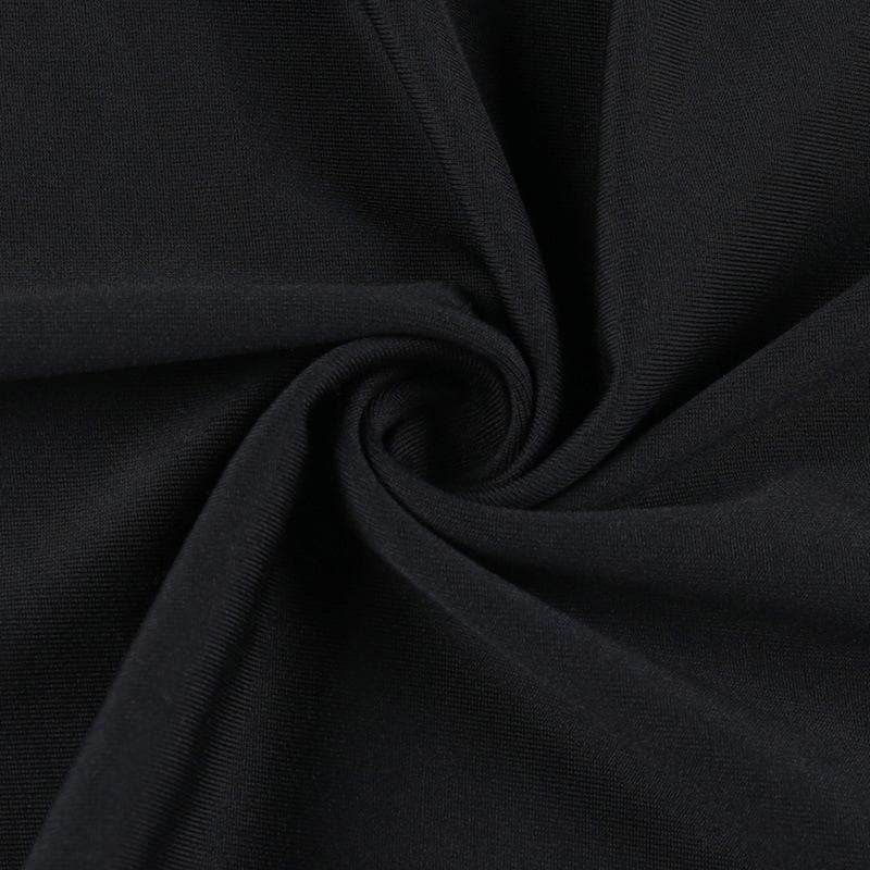 Strapless Diagonal Contrast Panel Bodycon Maxi Dress