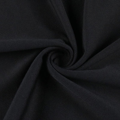 Strapless Diagonal Contrast Panel Bodycon Maxi Dress