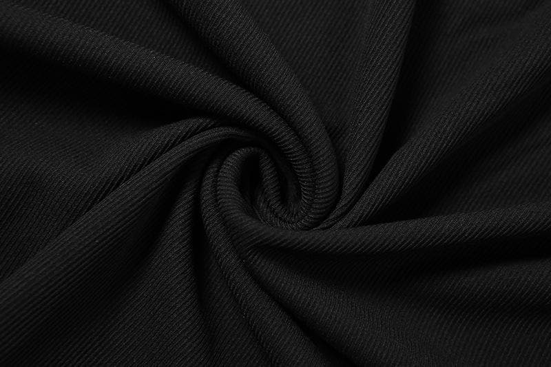 Spaghetti Strap V Neck Ruched Ruffle Hem High Slit Maxi Dress