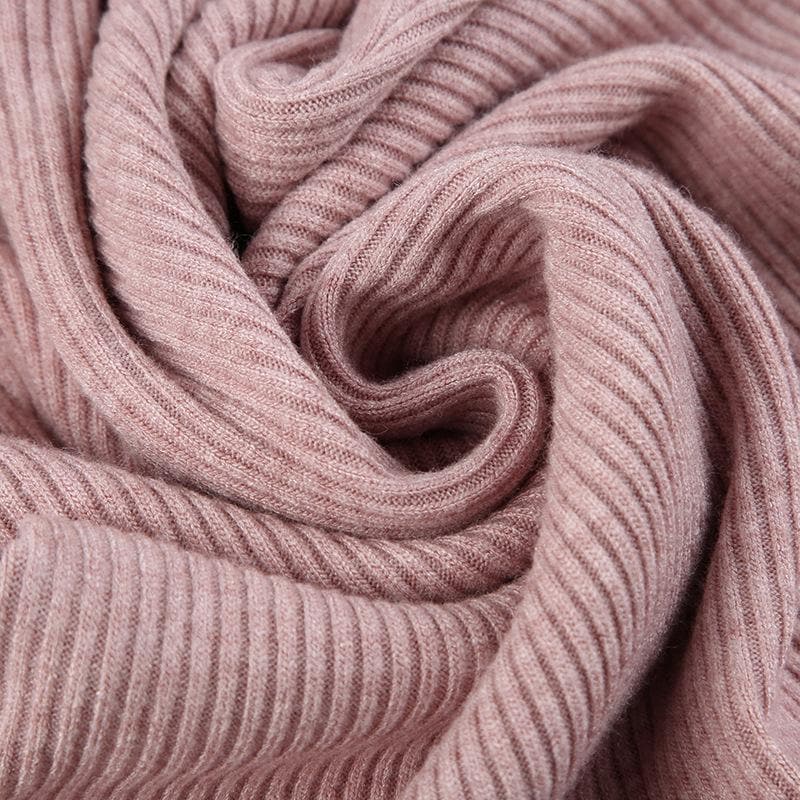 Sweetheart Neck Ribbed Knit Ruffle Shrug Long Sleeve Tube Mini Dress