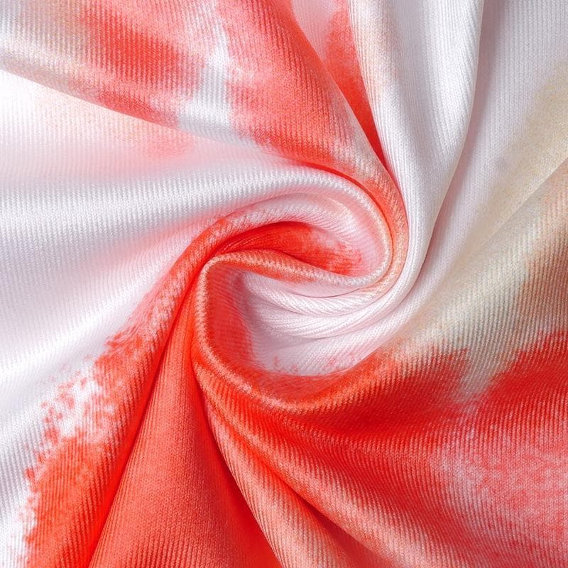 Square Neck Spaghetti Strap Side Ruched Abstract Floral Satin Maxi Dress