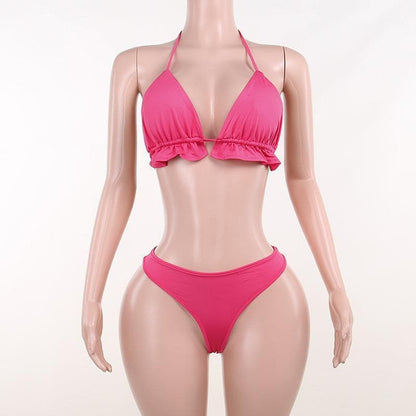 Rhinestone Mesh Long Sleeve Midriff Cutout Ruched Drawstring Bikini Cover Up Set