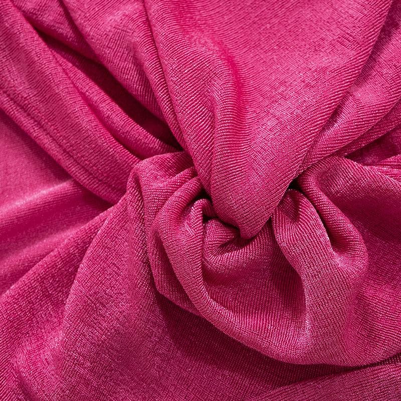 Square Neck Spaghetti Strap Knot Detail High Slit Backless Cami Midi Dress