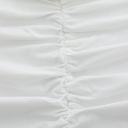 Boat Neck Long Sleeve Side Ruched Drape Panel Bodycon Maxi Dress