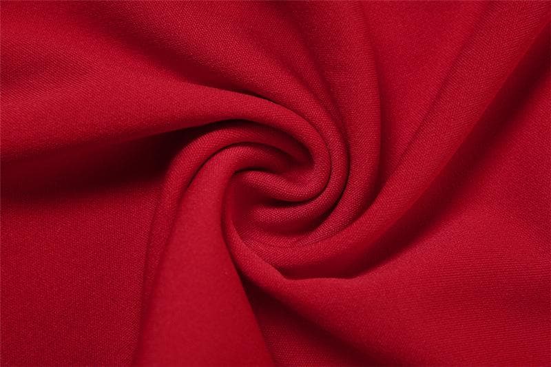 One Shoulder Rosette Ruffle Cascade Ruched Bodycon Mini Dress