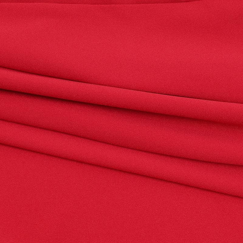 Ruched Sweetheart Neck Spaghetti Strap High Slit Midi Dress