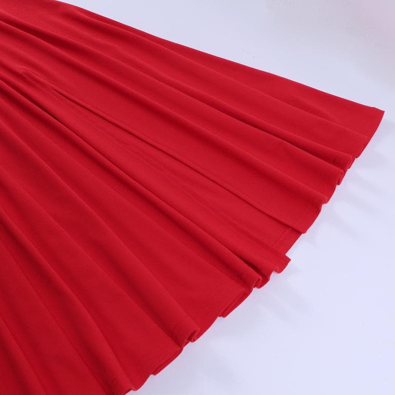 Ruched Sweetheart Neck Spaghetti Strap High Slit Midi Dress