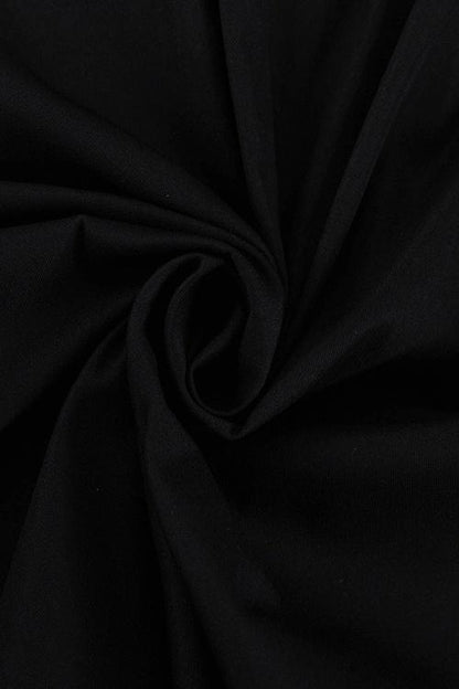 Peter Pan Collar Double Breasted Puff Shoulder High Split Midi Dress