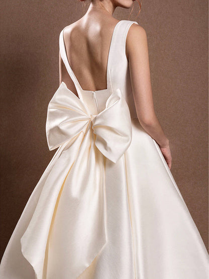 Halter Satin Evening Dress