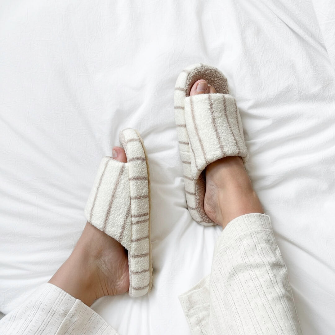 Aria Striped House Slippers