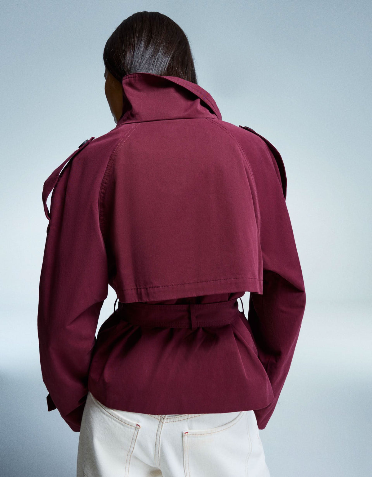 Ceora Cropped Trench