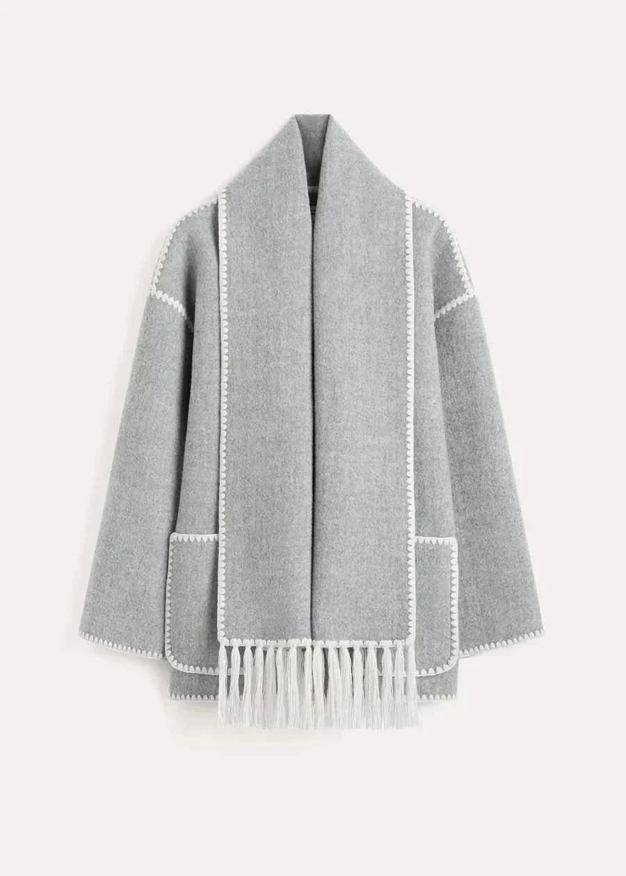 Jessy Elegant Scarf Coat