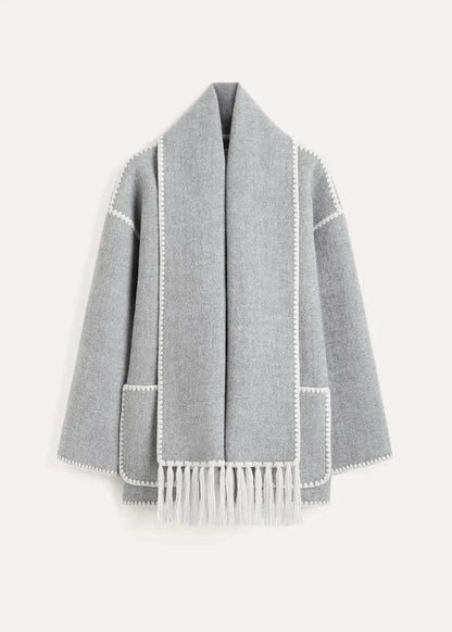 Jessy Elegant Scarf Coat