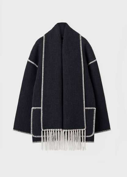 Jessy Elegant Scarf Coat