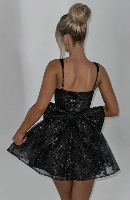 Ruby Bow Mini Dress