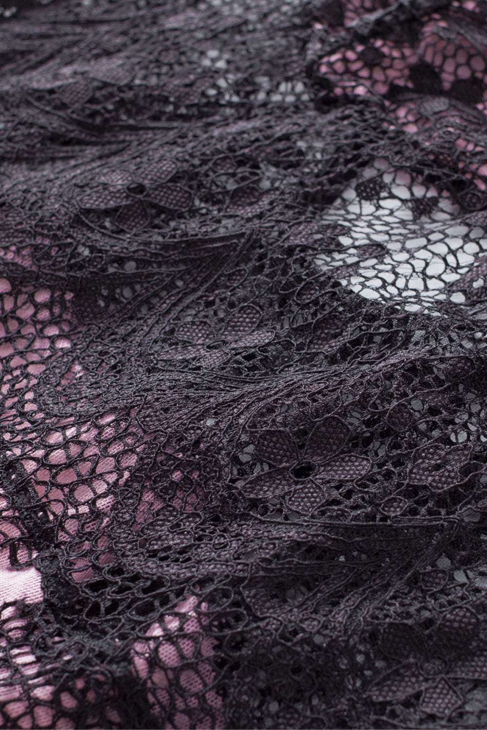 Floral Lace Panel V Neck Spaghetti Strap Chemise Babydoll Dress