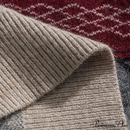 Ladies Autumn/Winter Retro Striped Sweater
