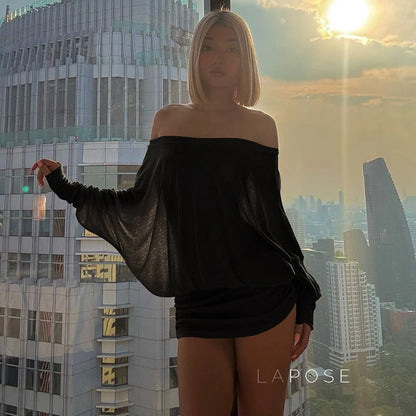 Aaliya Off Shoulder Ruched Mini Dress
