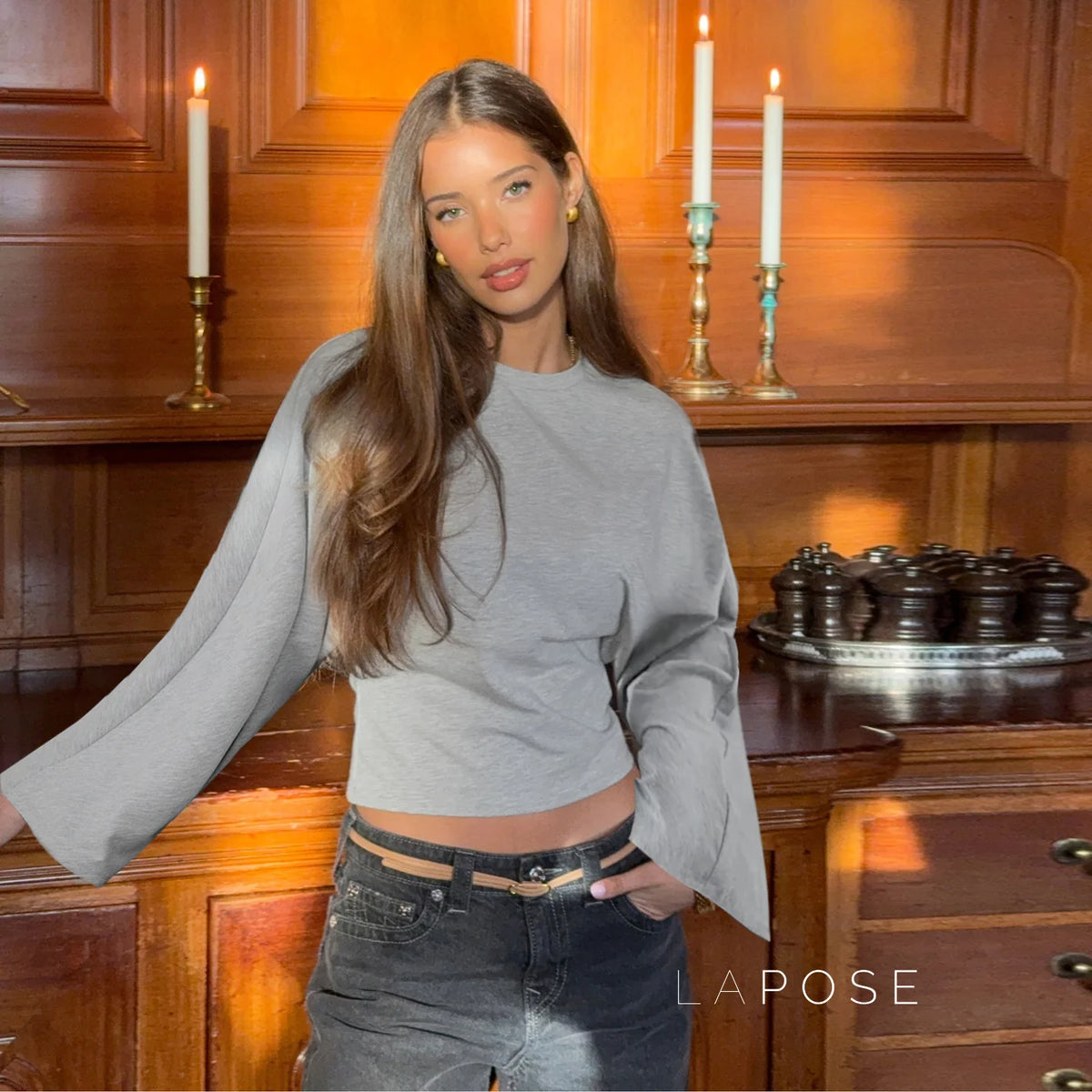 Abree Fitted Long Sleeve Top