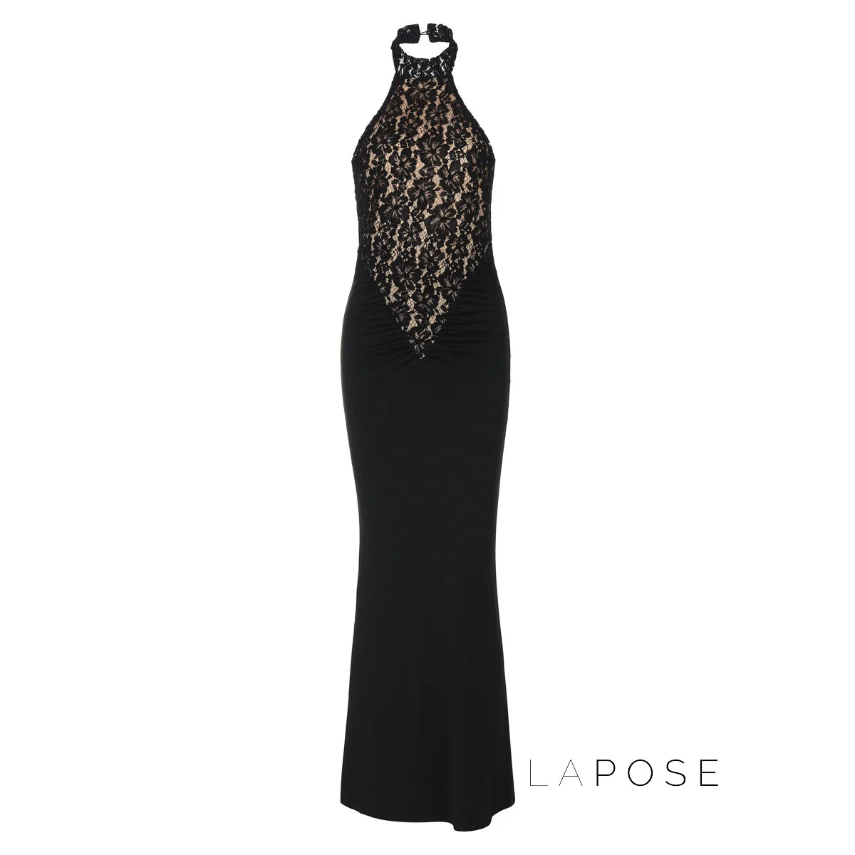 Addeline Halter Backless Maxi Dress