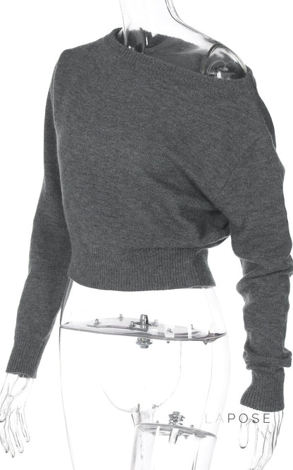 Aisha Knit One Shoulder Top