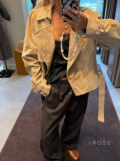 Aixa Belted Lapel Jacket
