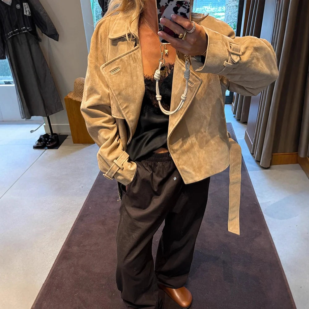 Aixa Belted Lapel Jacket