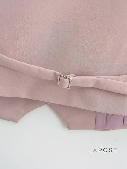 Alaa Button-Up Crop Vest