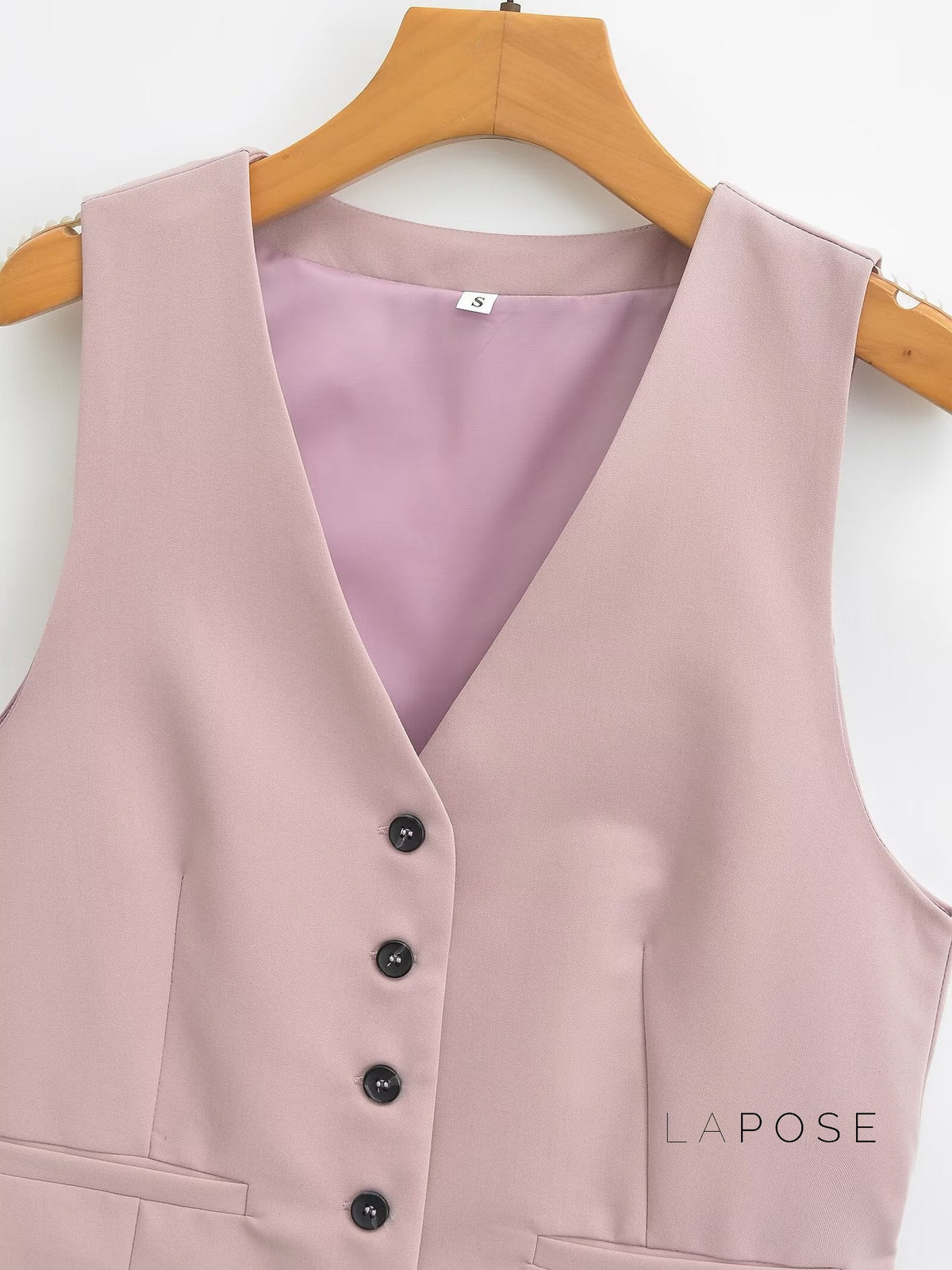 Alaa Button-Up Crop Vest