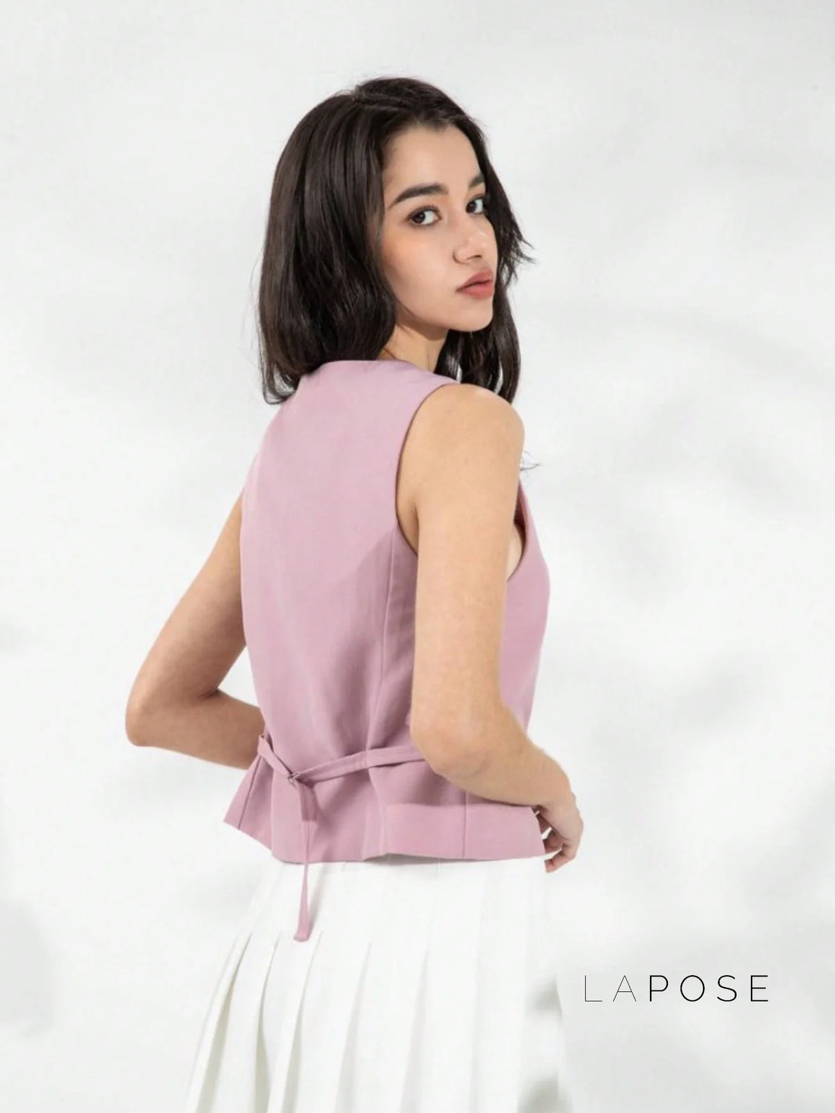 Alaa Button-Up Crop Vest