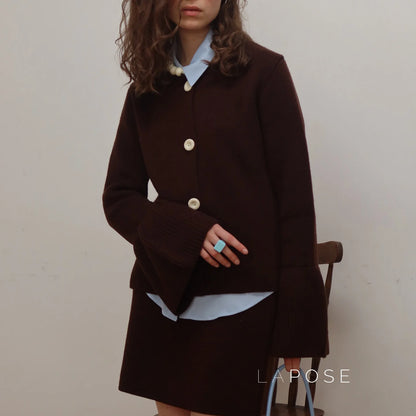 Alizah Bell Sleeve Knit Cardigan