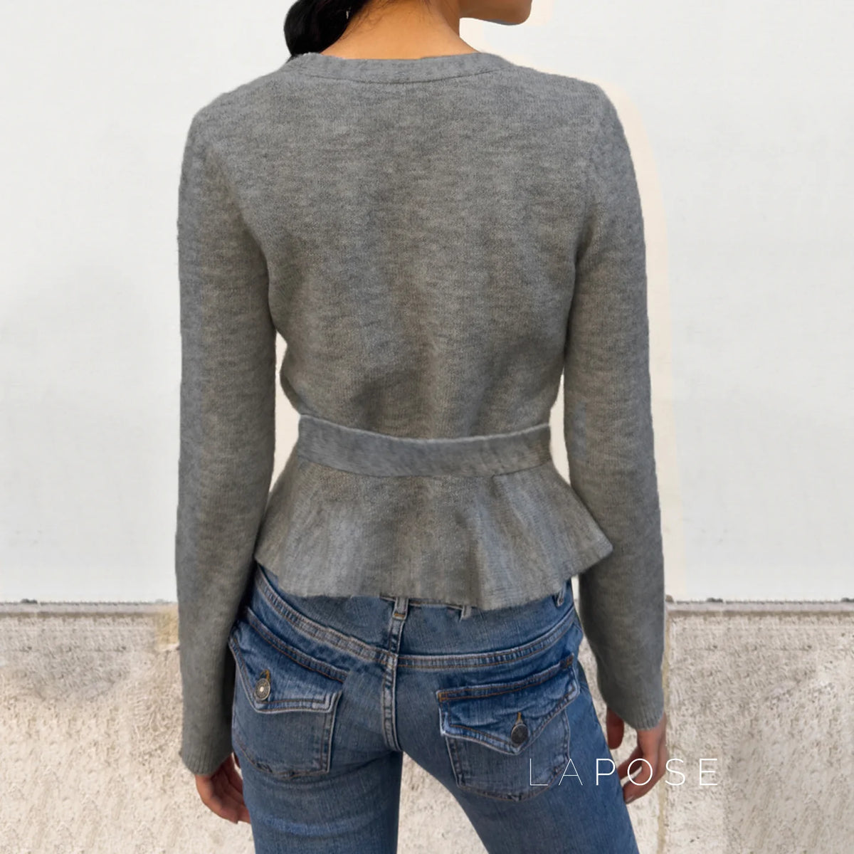 Allanah Ruffle Hem Knit Sweater