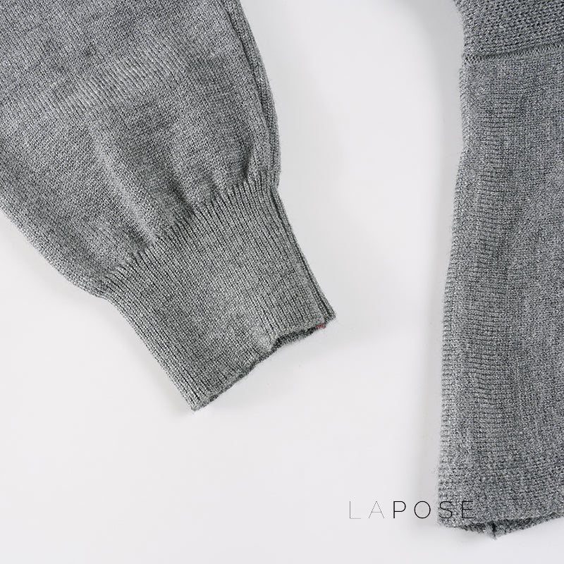 Allanah Ruffle Hem Knit Sweater
