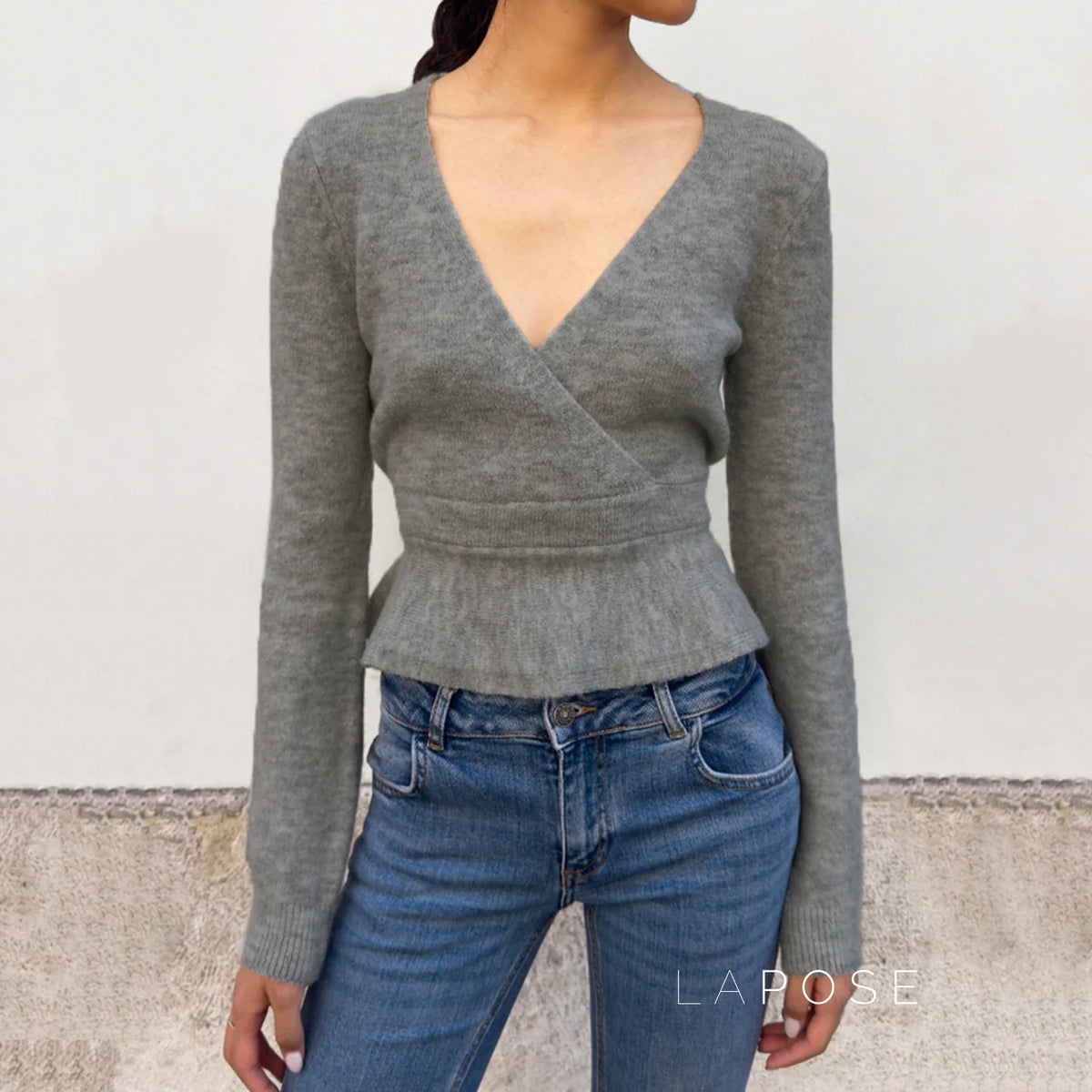 Allanah Ruffle Hem Knit Sweater