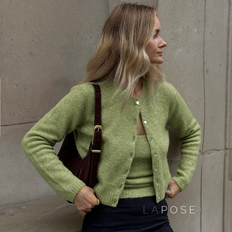 Amariya Ribbed Knit Top Set