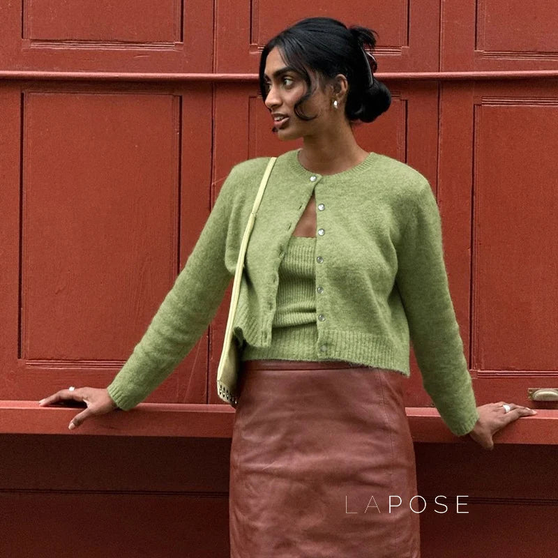 Amariya Ribbed Knit Top Set