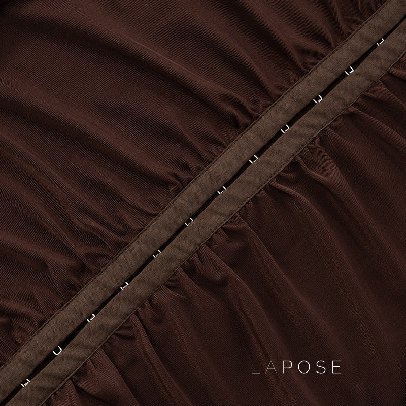 Amauri Pleated Mock Neck Vest