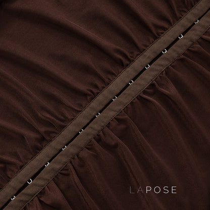 Amauri Pleated Mock Neck Vest