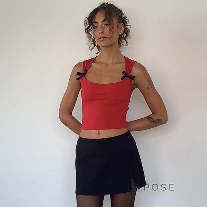 Ambria Square Neck Crop Top